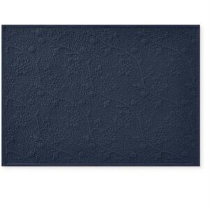 8 Williams Sonoma Navy Blue Vine Floral Boutis Placemats